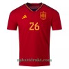 Spania PEDRI 26 Hjemme VM 2022 - Herre Fotballdrakt